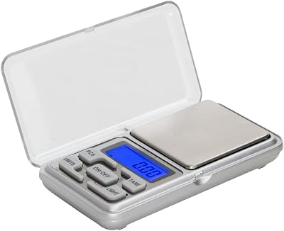 Kingwin Weight Scale, Mini Digital Jewelry Scale. Tare Full Capacity, and Auto Off. Counting Function, LCD Display wBack Light for Easy Reading. 200G0.01G Accuracy with Multiple Weighing Units GTl