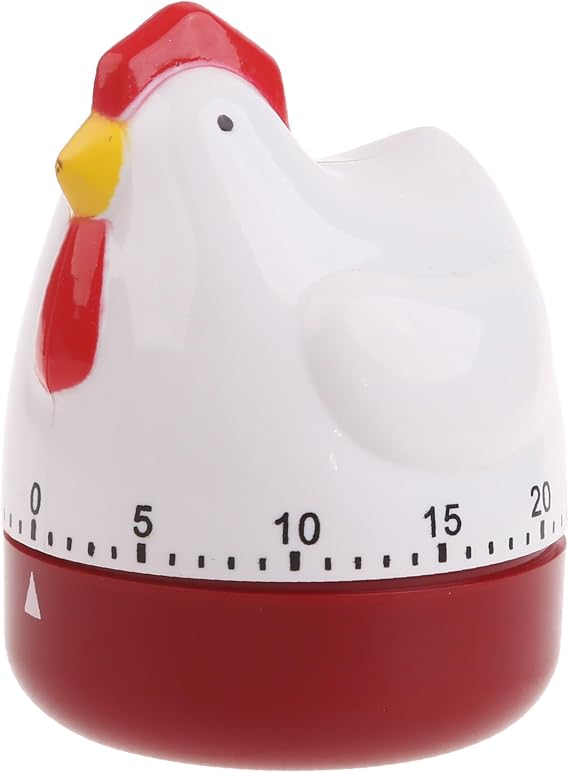 Hen Shape Kitchen Cooking Timer Mechanical Countdown Clock Alarm Reminder