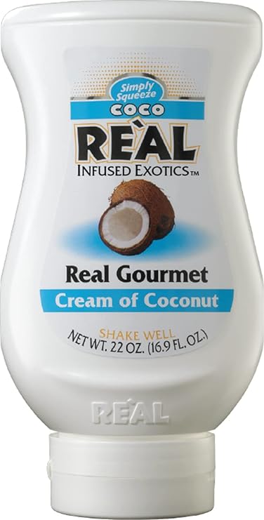Coco Real, Cream of Coconut, 16.9 FL OZ Squeezable Bottle, Individually Boxed
