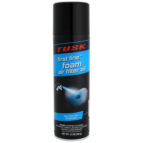 TUSK First Line Foam Air Filter Oil 13 oz High-Tack Aerosol for Dirt Bikes, ATVs, UTVs & Off-Road Vehicles Maximizes Dust Protection & Engine Performance