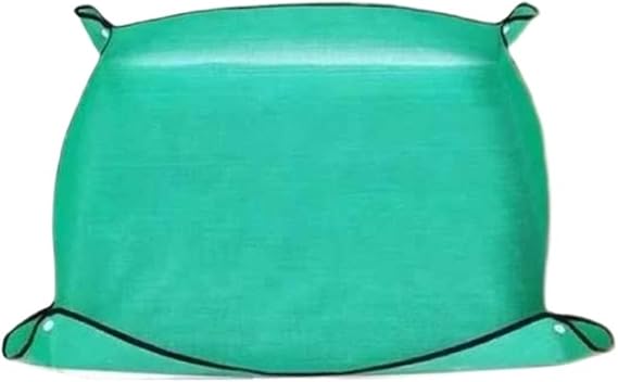 Waterproof Foldable Planting Mat Garden Potting Pad for Flowerpot Transplanting Mixing Soil Plant Pruning Tool for Indoor Plant Repotting(50x50cm)