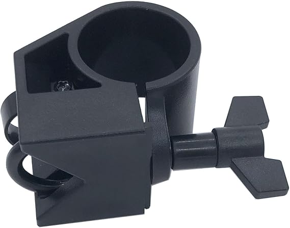 Electronic Drum Rack Clamp Adjustable 12mm-37mm Drum Rack T Clamp, Percussion Drum Rack Tube Clip Bracket for 1.46inch Electronic Drum Kit Connection Poles