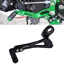 Motorcycle Accessories AdjustableShifter Pedal Toe Pegs Left Gear Shift Lever compatible with Kawasaki ZX-4R ZX-4RR ZX-25R (Black)