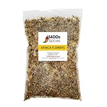 4oz Arnica Flowers Dried Leaves, Arnica Hierba, Arnica Flowers Herbal Tea by 1400s Spices