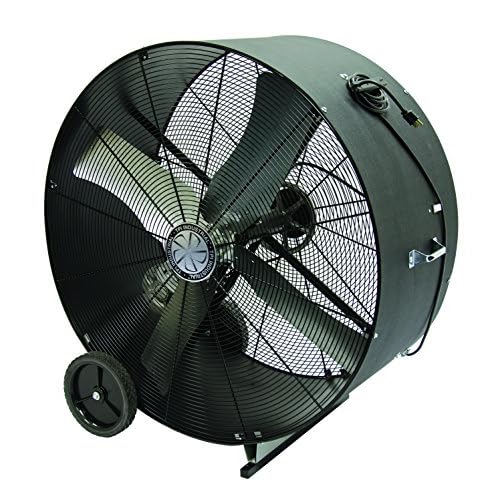 TPI PB42B3 Industrial Belt Drive Portable Drum Blower Fan Shop Fan for Garage, Commercial, Workshop 42 - 1 Speed, 34 HP Motor, 3.31.5 Amps