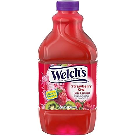 Strawberry Kiwi Juice Cocktail, 64 Fl Oz Bottle