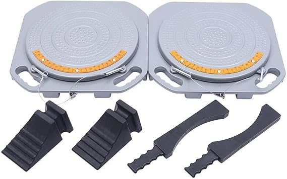 Wheel Alignment Kit, 2Pcs Turntable Alignment Tool, 360Rotating Turn Plate Table, Front End Wheel Turn Plate Tool for Garage Auto Repair Shop
