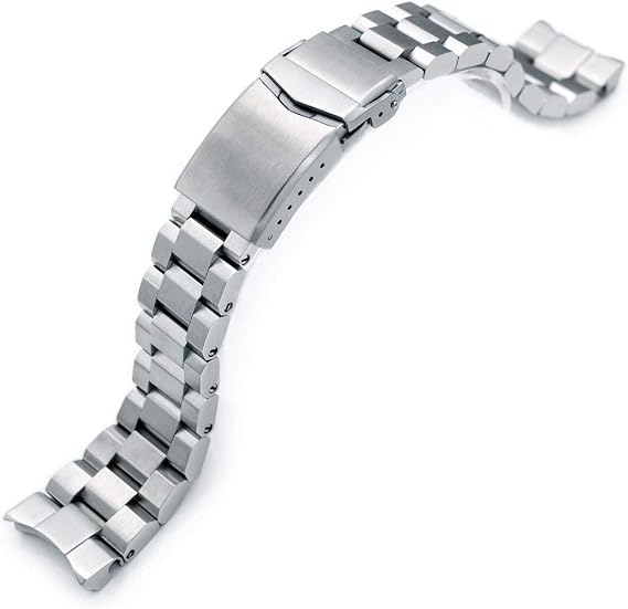 MiLTAT 22mm Hexad Watch Band compatible with Seiko Samurai SRPB51 SRPB09 SRPC93 SRPD23, V-Clasp