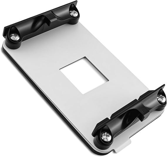 AM4 Backplate & Bracket, Heavy-Duty Durable CPU Heatsink Mounting Solution for AMD AM4 Socket - Fully Compatible with B350/X370/A320/X470/B450/B550/X570 - Enhanced Cooling Support for CPU Fan