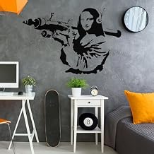 Banksy Mona Lisa Wall Sticker - Laptop Car Tablet Da Vinci Joconda Art Vinyl Decal 79 x 53
