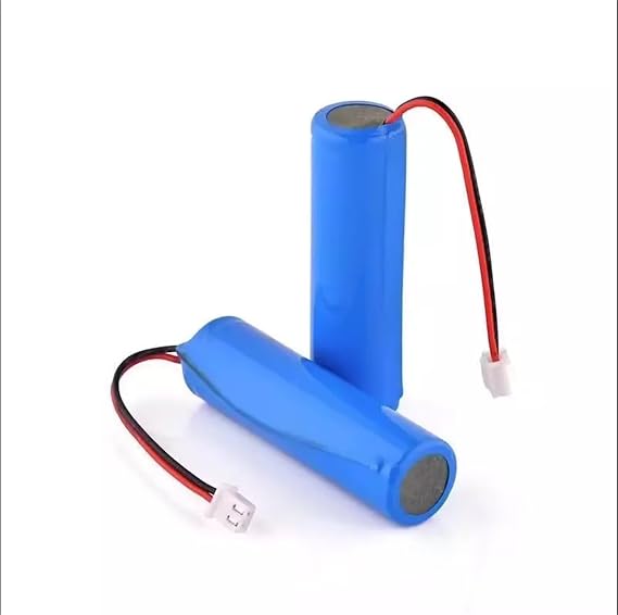2-Pack ICR18650 3.7V 2200MAh Li-ion Rechargeable Battery with JST-XH 2.54mm 2Pin Connector