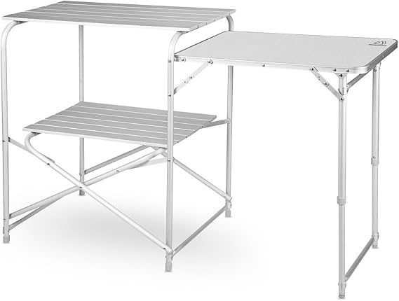 Camping Roll Top Kitchen Made from Weather-Resistant Aluminum (By Caddis Sports)