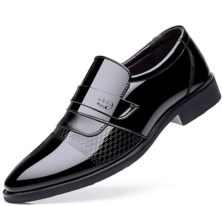 Men's Dress Shoes Casual Oxford Slip on Shoes Business Formal Tuxedo Shoes