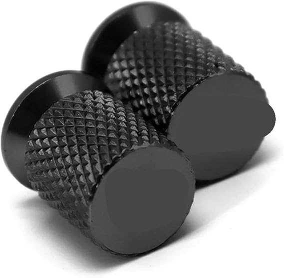 jininghaibo Motorcycle Tire Valve Caps Compatible with Royal Enfield Bullet/Meteor/Classic 350 500 Interceptor 650 Continental GT 535 Himalayan 411 400(Black)