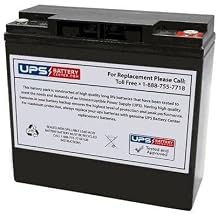 Ritar HR12-80W 12V 22Ah w/Threaded Insert Terminal Replacement Battery