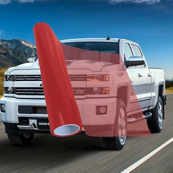 Red 35% VLT Auto Window Tinting Film 60 Inch Wide x 50 Feet Long Roll