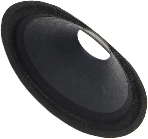 Fielect 2.5 inches Paper Speaker Cone Subwoofer Cones Drum Paper 0.5 inches Inner Diameter with Cloth Surround 1Pcs