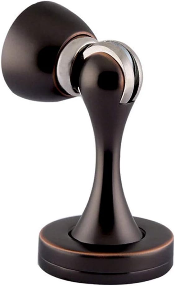 Solid Mental Magnetic Door Stop, Wall Mounted, Oil Rubbed Bronze