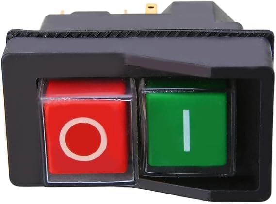1pc Electric On Off Switch Red Green Button for Cement Concrete Mixers 240V