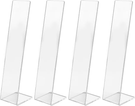 Acrylic Hair Clip Display Stand L Shaped Hairpin Display Holder Hair Band Display Stand Hair Clasp Hair Clasp Jewelry Display Holder for Hair Bow Band Jewelry Bracelet(Transparent)