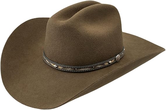 Stetson Unisex Whitmore 4X Buffalo Wool Felt Cowboy Hat Brown 7 5/8