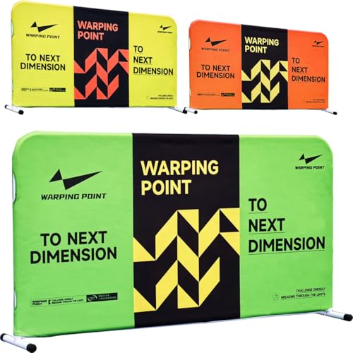 Warping Point Customizable Pickleball Ball Barrier 3 Pack, Portable Court Dividers for Easy Pick Up, Indoor & Outdoor Use, Includes Yellow, Green, and Orange