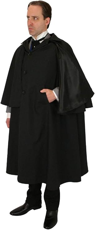 Men's 100% Cotton Inverness Dress Cape