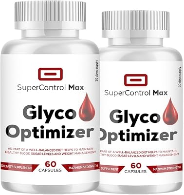 2 Pack Super Control Max Glycogen Support - Super Control Max Glyco Optimizer - Glyco Optimize Pills 120 Capsules - 2 Month Supply