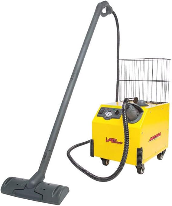 Vapamore MR-750 Ottimo Heavy Duty Steam Cleaner. Electronic Solenoid For Dry Steam Control, Full Stainless Steel Boiler,1 Gallon Water Capacity, Multipurpose, Chemical Free, 24 Professional Tools