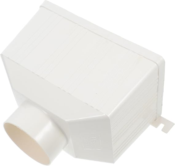 DOITOOL PVC Square Pipe Drainage Pipe Rv Rain Gutter Extender Downspout Diverter Rainwater Collection System