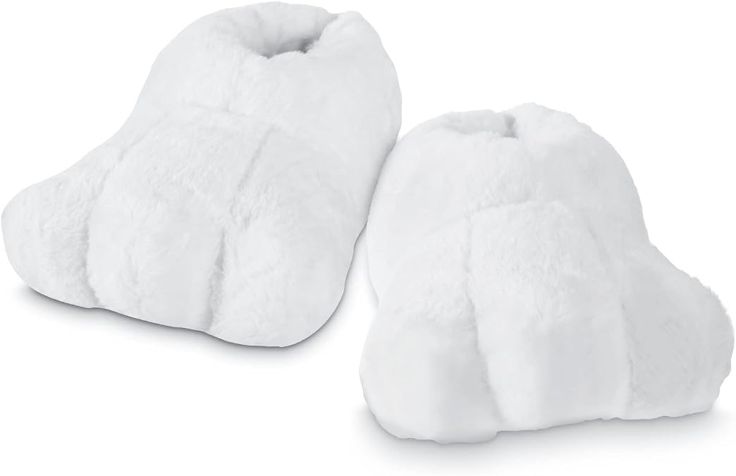 Geyoga Adult Bunny Shoes Rabbits Foot Shoes Bunny Feet Slippers | White Slippers, Halloween Costume, Adult Cartoon Feet, Bunny Slippers for Men Women