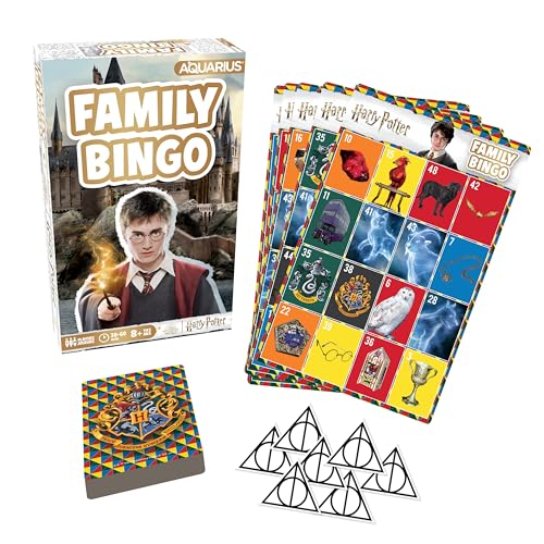 Aquarius Harry Potter Family Bingo Game - Fun Family Party Game for Kids, Teens & Adults - Entertaining Game Night Gift - Officially Licensed Harry Potter Merchandise
