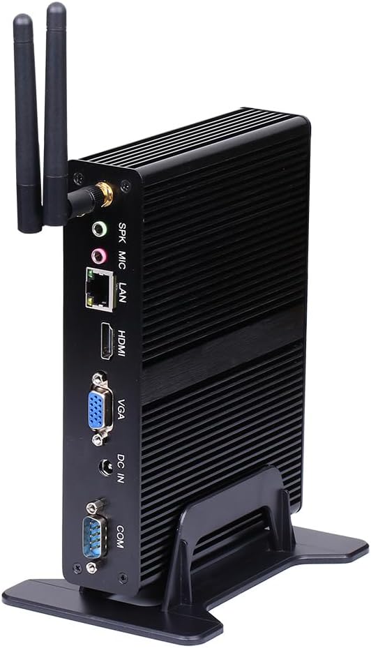 Fanless Mini PC, Desktop Computer, HTPC, Nano Kodi Box, Pentium N3510 N3520, Windows 11 / Linux Ubuntu, BM10, 2 x COM, VGA, HDMI, USB3.0, 4 x USB2.0, LAN, 8G RAM, 128G SSD