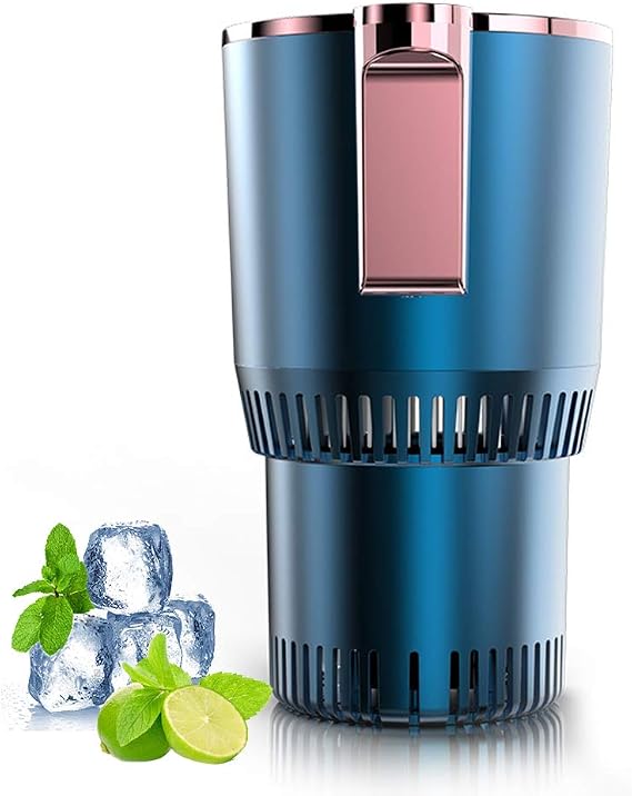 Home & Car Cup Cooler Warmer Quick Electric Cooling Cup -3C~58C Heat and Cold Insulation Drink Cooler Cup Coffee Warmer for Office/Road Trip