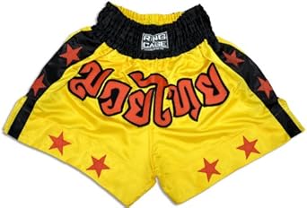 Muay Thai Shorts-Yellow/Stars