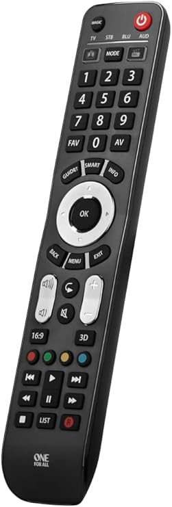One For All Evolve 4 Universal Remote for TV, Blu-ray & Audio URC7145