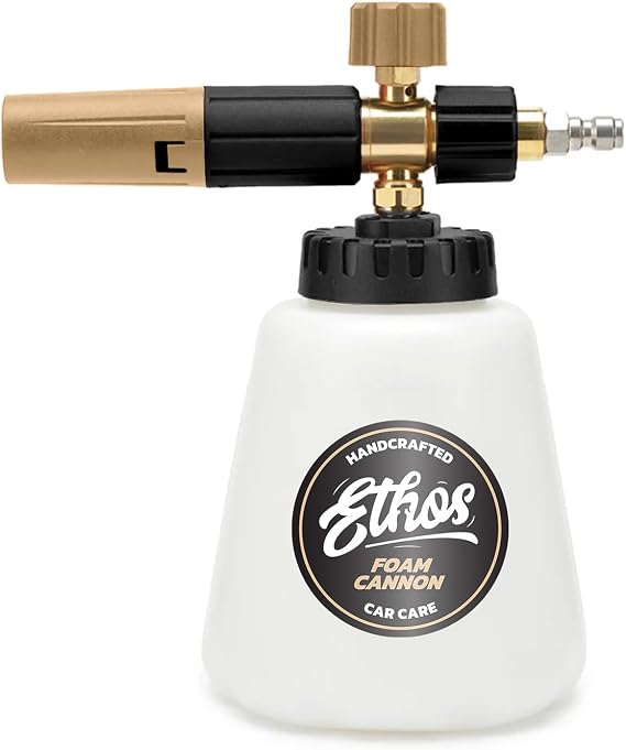 Ethos Foam Cannon Pro V2 for Pressure Washer Adjustable Car Foam Sprayer with with 1/4 Quick Connector Heavy Duty Foam Cannon for Gas and Electric Pressure Washers