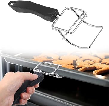 1 Pack Oven Rack Puller - Oven Food Clip Tray Extractor Handle Used to Quickly Remove - Suitable for Trays Grills Air Fryer Accessories (1 Pack)