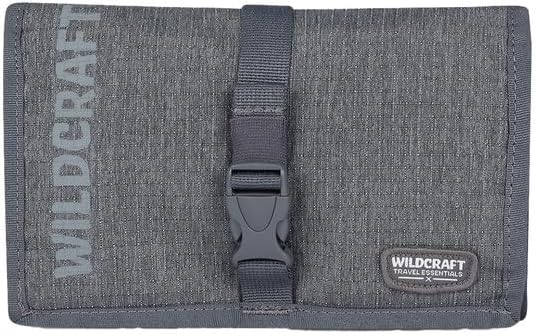 Wildcraft Fabric Travel Toiletry Kit_ Travel Kit Bags | Bags for Mens & Womens (Light_Grey)