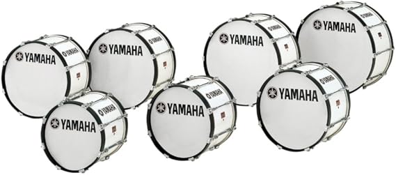 Yamaha 6300 Series Power-Lite 20-inch x 13-inch Marching Bass Drum - White