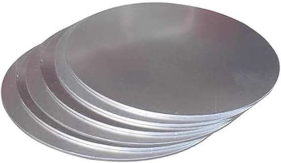 Aluminium Sheet Aluminium Sheet 100MM Diameter Aluminum Disc 7050 Aluminum Round Sheet Plate Stamping Blanks for Metal Stamping, DIY, 3 PCS, Thickness 2MM