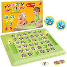 Memory Matching Board Game for Kids: 36 PCS Animal Matching Chess for Kids Games 18 Pairs Memory Cards for Toddlers - Preschool Educational Learning Activities for Boys Girls Family Board Game