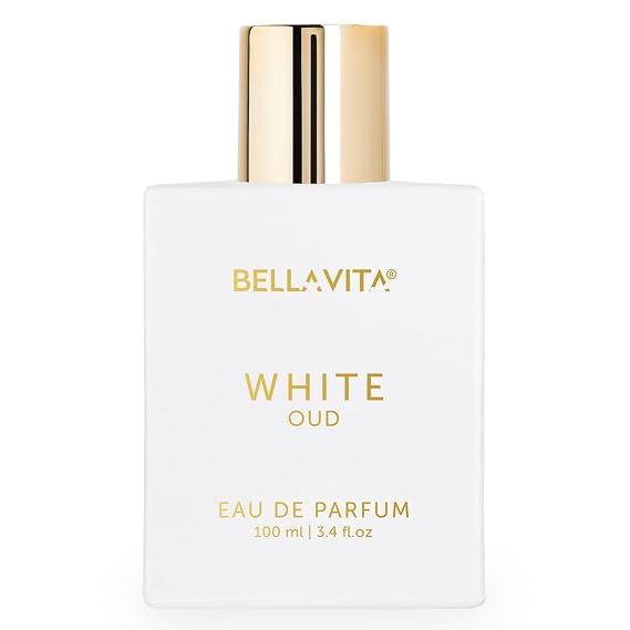 Be.ll.a.Vita Luxury White OUD Unisex Perfume 100Ml | Premium Arabic Men and Women Perfumes | Notes of Artemisia, Musk, Oud Vetiver and Freesias | Exquisite Unisex Arabian Perfume for Women & Men