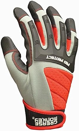 GREASE MONKEY Pro Protect Mechanic Gloves with Touchscreen Compatibility
