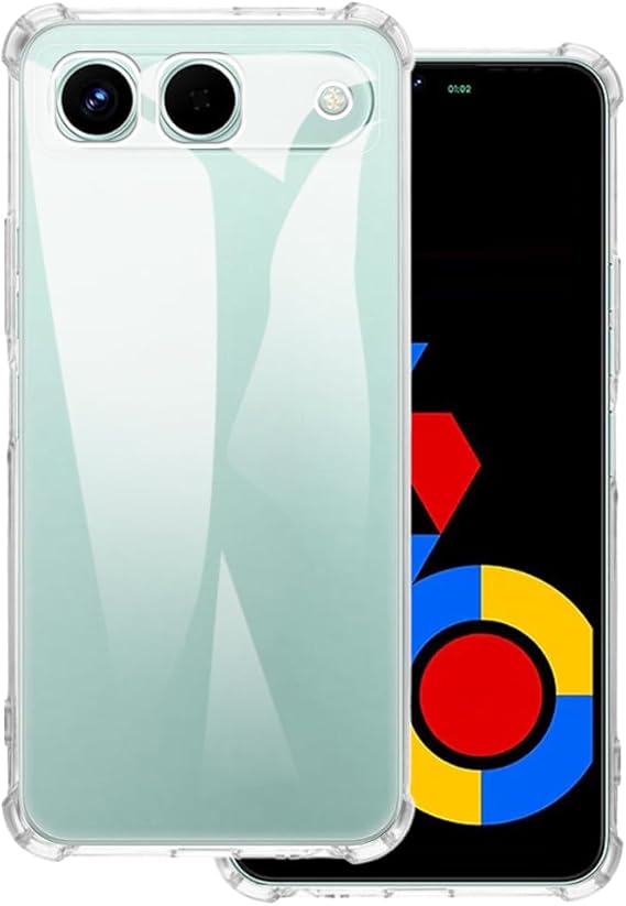 Phone Protective Case for Infinix Hot 60i 5G - Clear | 6.75" Shockproof Gel TPU Soft Flexible Cover with Anti-Scratch &amp; Military-Grade Anti-Drop