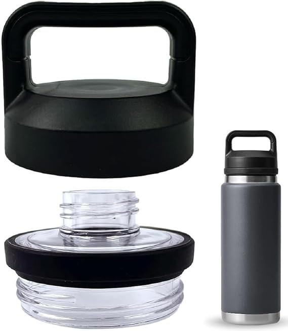 Replacement for YETI Lid Chug Cap Rambler Bottle, Screw Top Lid Replacement Fits for 18oz/ 26oz/ 36oz/ 64oz Cap Cover Water Bottle Parts Accessorie