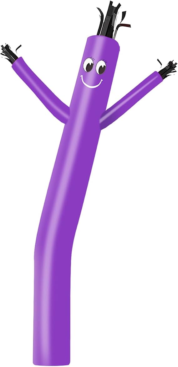 MOUNTO 8ft Inflatable Dancer Tube Man Replacement, (Blower Not Included), (Purple)