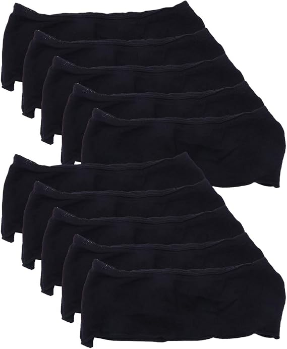 10Pcs Mesh Postpartum Underwear Disposable Cotton Knickers Maternity Post Pantiesi Brief for Women Female SPA Black