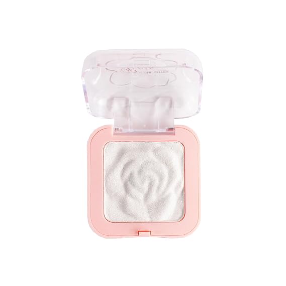 Silver Face Highlighter Makeup, Shimmering Glitter, Diamond Highlighter Makeup, Eyeshadow Palette Powder for Face, Body, Cheek Skin Makeup (1)