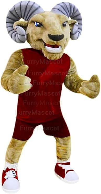Premium Ram Mascot Costume Animal Protection Mascot Suit Realistic